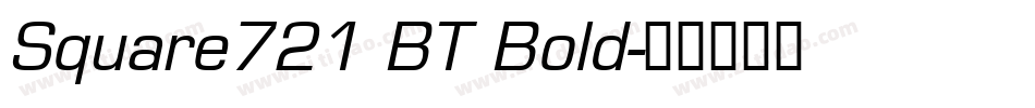 Square721 BT Bold字体转换